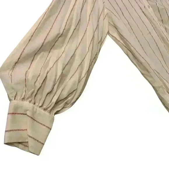FRNCH Womens Button Down Top Size M/L - Picture 3 of 6